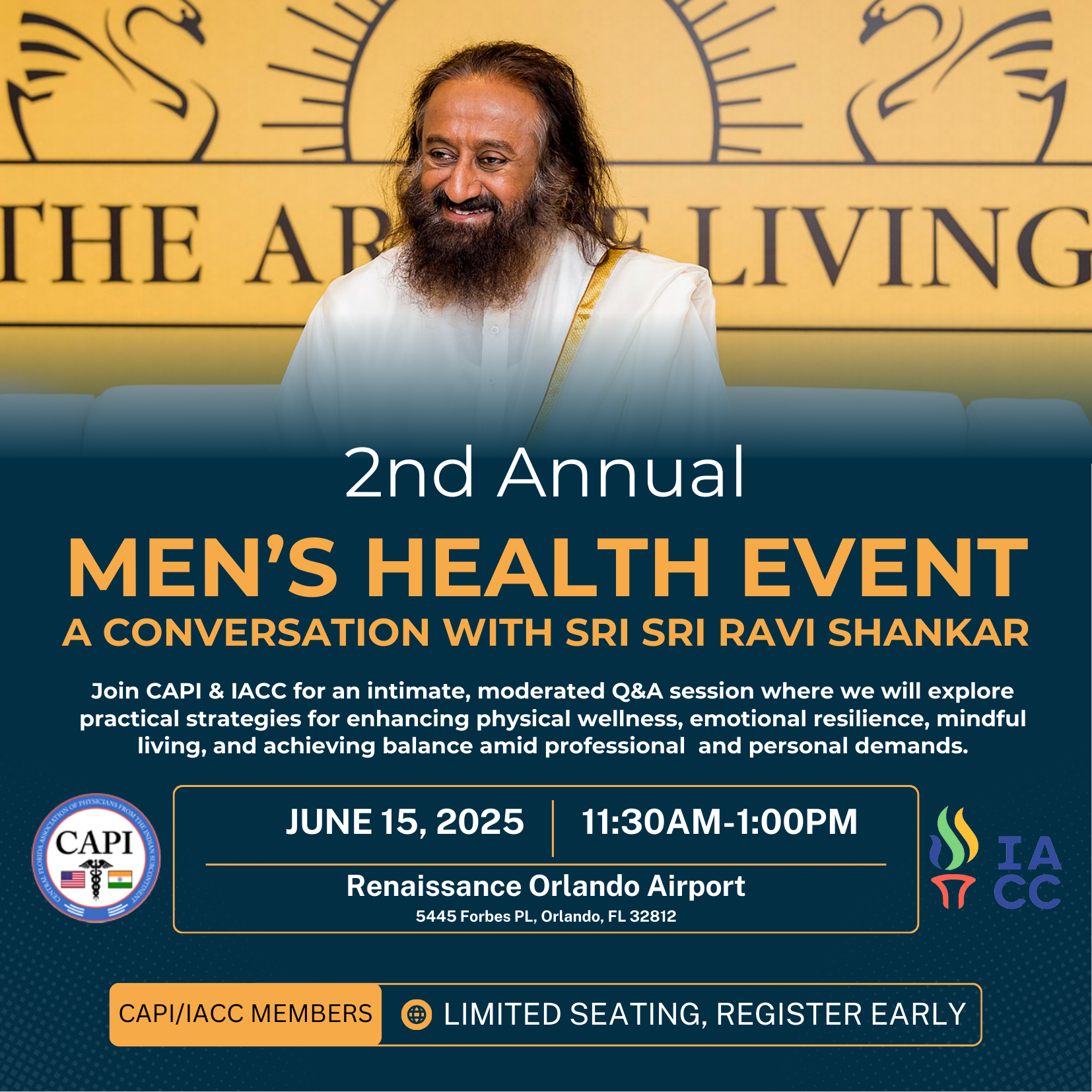 CAPI 2025 ANNUAL MEN'S EVENT– With Sri Sri Ravi Shankar